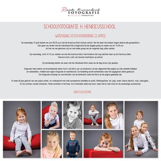 De schoolfotograaf komt