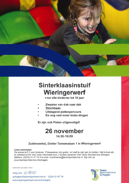 Sinterklaas instuif Wieringerwerf